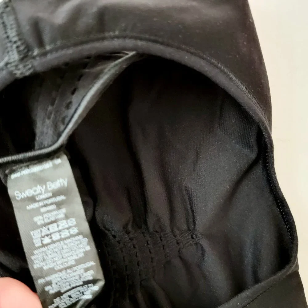 Sweaty Beatty Stamina Size Small Workout Sports Bra Top Black - Picture 7 of 9